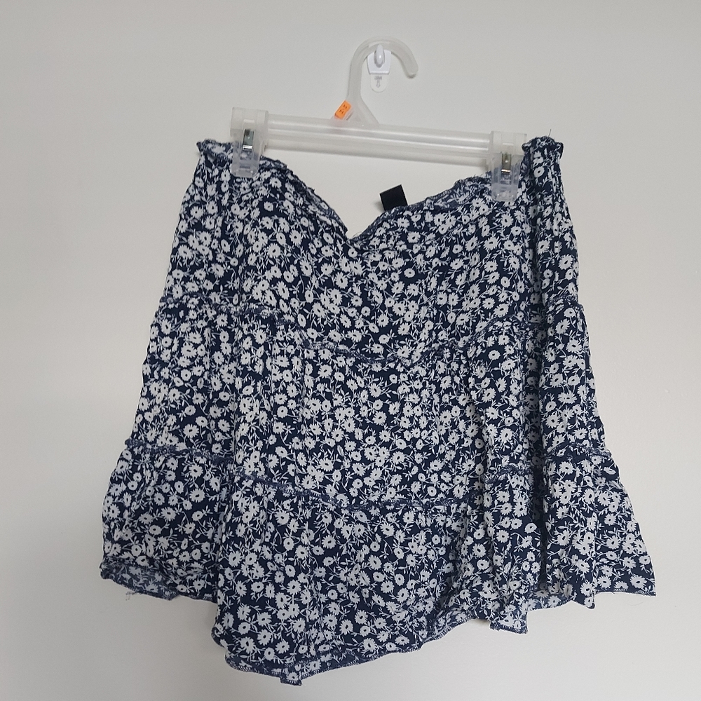 SHEIN floral mini skirt